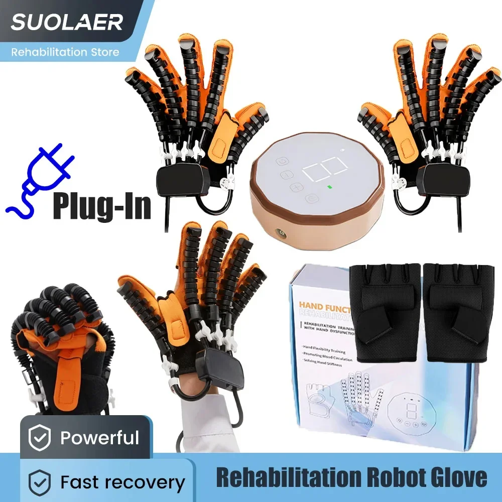 Hand Function Rehabilitation Robot Gloves Stroke Hemiplegia Cerebral Infarction Training Equipment Finger Workout Recovery Devic