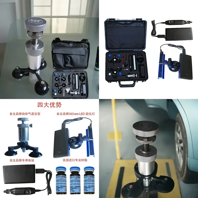 Professional Auto Glass Repair Kit for Front Windshield Damage Crack Fixing with Imported Resin Top Quality Tools