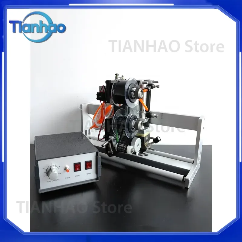 Automatic Date Hot Stamping Machine for HP-241Q Pneumatic Ribbon Printer Steel Stamp Label Hot Coding Machine