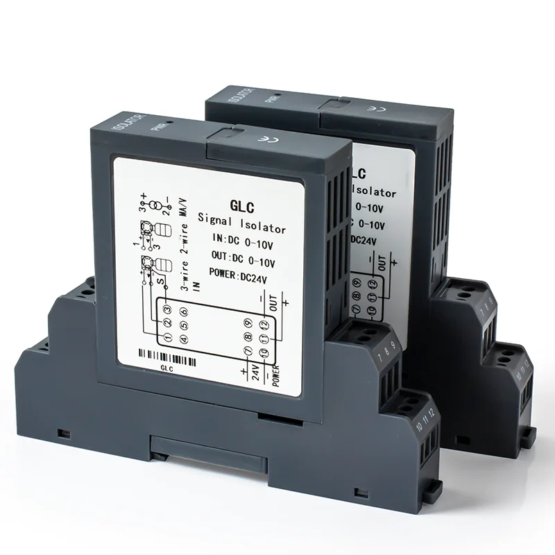 Analog Signal Converter 4-20mA 0-10mA 0-10V 0-5V DC Signal Isolator 1 In 1 Out 1 In 2 Out 2 In 2 Out DC24V Signal Transmitter