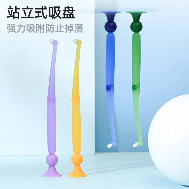 Clean soft-bristle orthodontic toothbrush for adult pit and fissure wisdom teeth special small head toothbrush