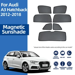 For Audi A3 Hatchback 8V 2012-2020 Magnetic Car Sunshade Shield Front Windshield Curtain Rear Side Baby Window Sun Shade Visor