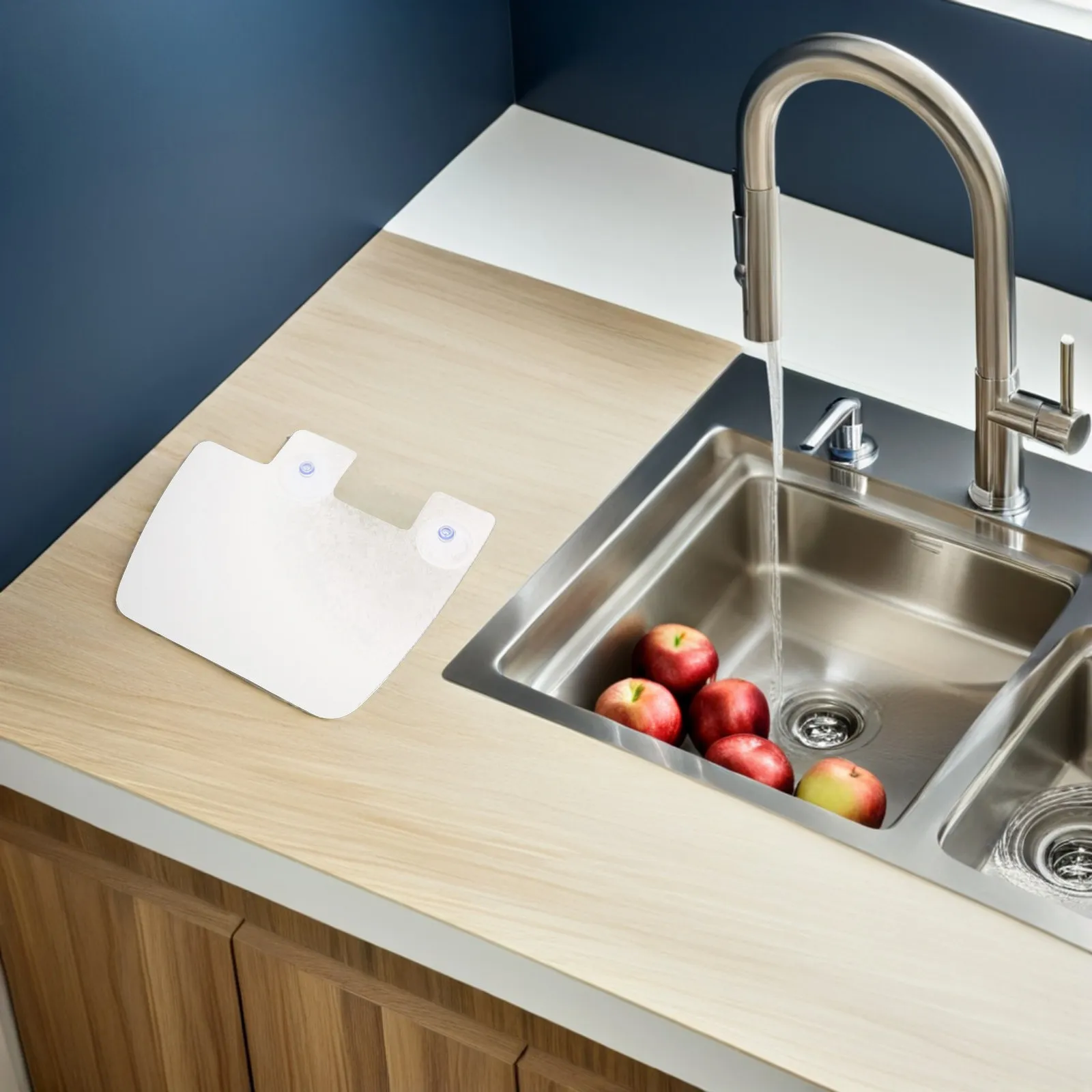 4Pcs Kitchen Sink-Splash Guards Strong Suction Cup Design Non Deformable Easy Clean Sink Water Shield for Oil Splatter