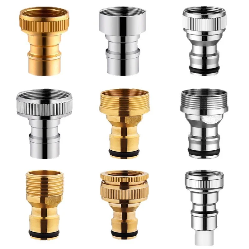 Faucet Quick Connector All Copper Water Connection Car Wash Hose Copper Nipple Quick Connector Faucet Nozzle Adapter