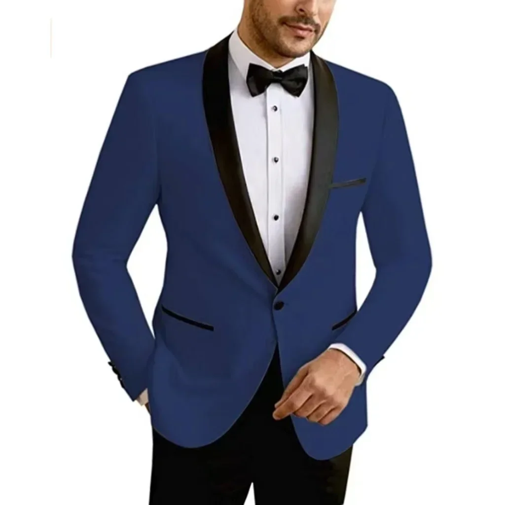 Conjunto de negocios para hombre, chaqueta y pantalones de 2 piezas, conjunto de negocios de boda de otoño/invierno