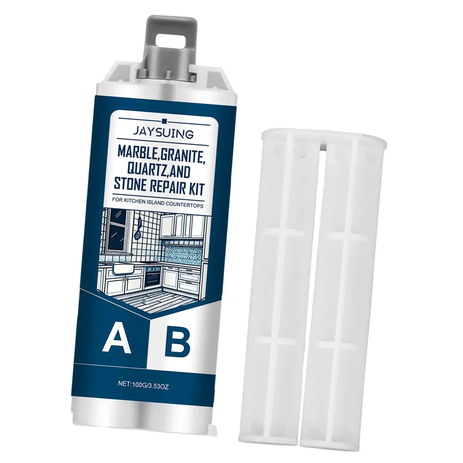 Agente Riparatore per Piastrelle 5x, Colla AB, Pasta Riparatrice per Pavimenti in Marmo e Ceramica per Bagno