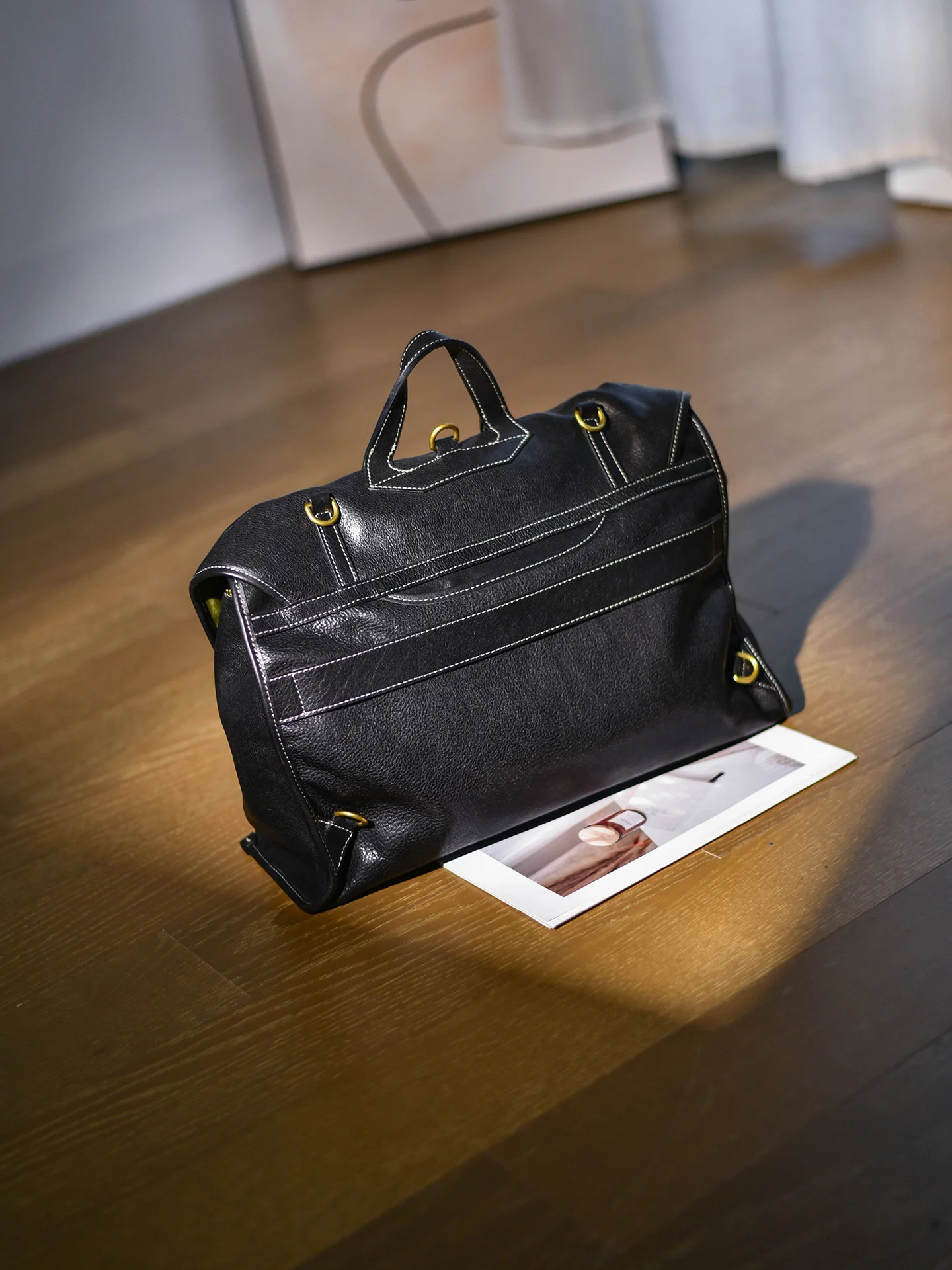 PNDME organizers designers handmade vegetable tanned cowhide women's briefcase vintage luxury soft genuine leather handbag