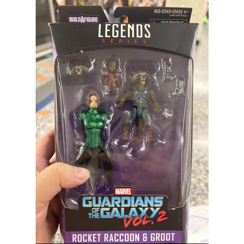 

Новая оригинальная экшн-фигурка Hasbro Marvel Legends Series ROCKET RACCOON GROOT, игрушки, подарочная модель