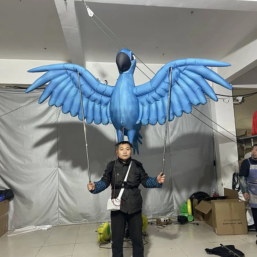 

Giant Inflatable Bird/Parrot Puppet Colorful Carnival Parade Performance Prop Mascot Costume Festival Dancing Decor Advertising