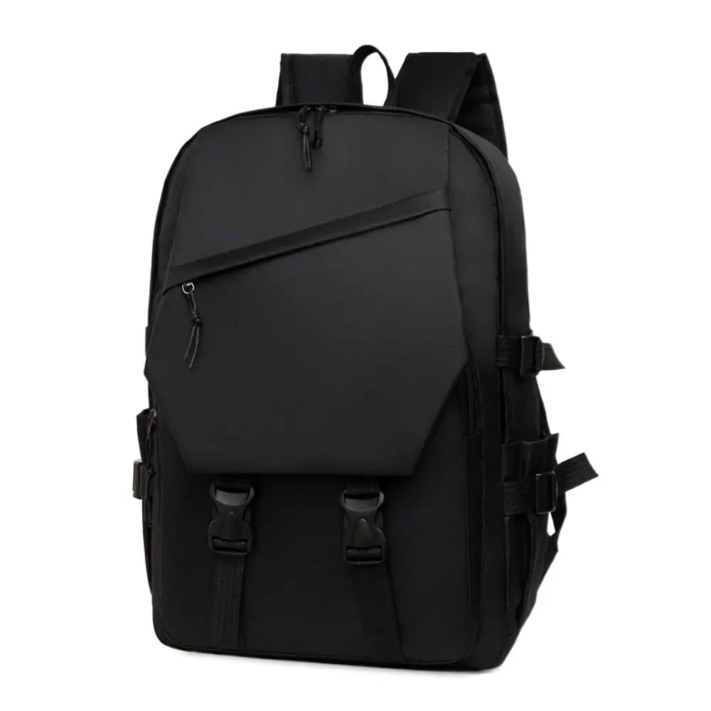 Large Capacity Men's Shoulder Bag Waterproof Zipper Oxford Backpack Commute Bag Ins Korean Style Outdoor Storage Bag Men/Women