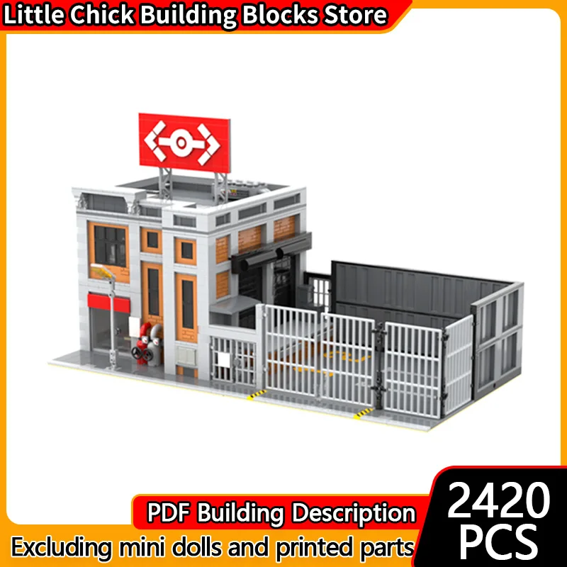 

City Street View Model MOC Building Bricks Modern Store House Modular Technology Gifts Holiday Assemble Children Toys Suit