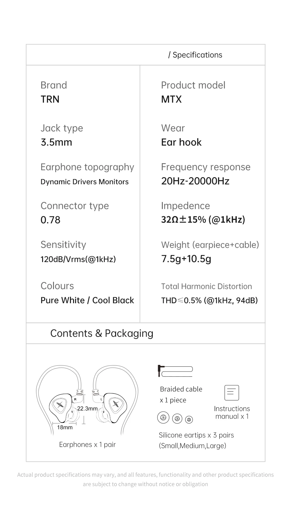 TRN MTX 10mm Dual Magnetic Dynamic IEM Bass Earbud 0.78mm 2Pin Detachable Earphone Cable for Music and Gaming