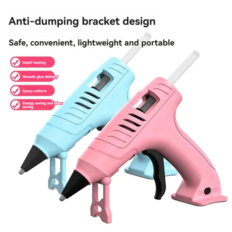 20W Mini Rechargeable Type Wireless Hot Melt Glue Gun Household Industrial Guns Hand Tools DIY Quick Repairs Crafts