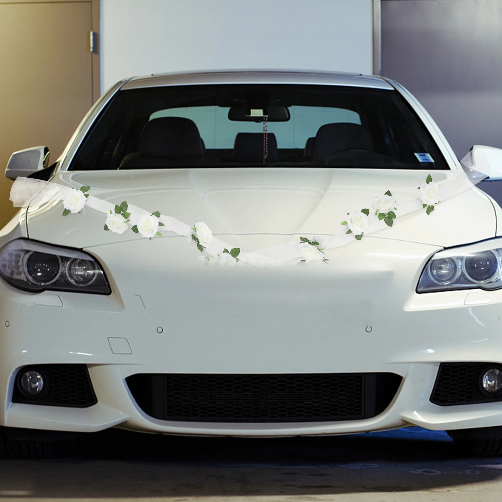 

1Set Wedding Car Simulated Flowers Elegant Ornaments for All Seasons Easy Install DIY Decor Wedding Car Decorations Kit