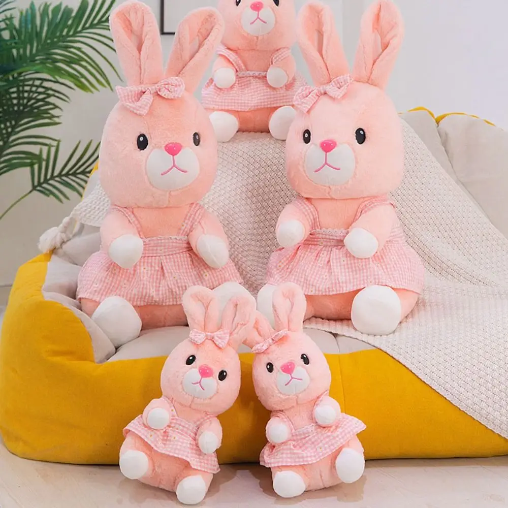 

PP Cotton Rabbit Plush Toys Soft Fluffy Pink Rabbit Plush Doll Comfortable Cartoon Rabbit Stuffed Toy Home Decor