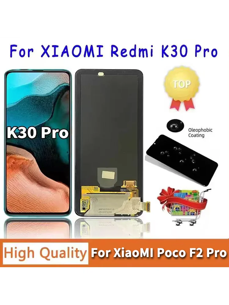 Nowy wyświetlacz AMOLED z ekranem dotykowym i digitizerem do Xiaomi Redmi K30 Pro, części zamienne do Xiaomi Pocophone Poco F2 Pro M2004J11G, wyświetlacz LCD — zdjęcie produktu 7
