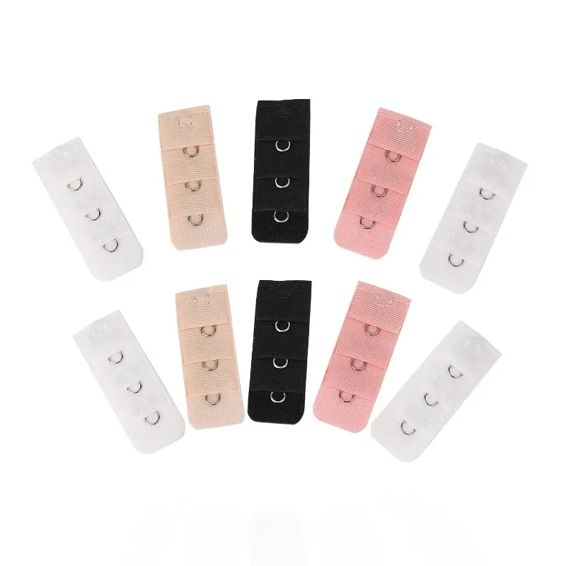 Women Bra Extenders Straps Underwear Extension Buckle Lengthen Nylon Elastic Strap Hooks Clip Reusable Underwears Accessories