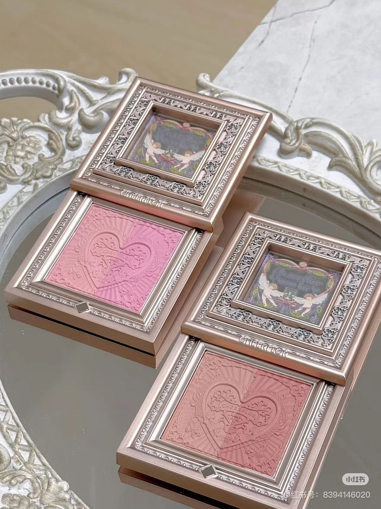Cheerflor pequeno anjo contorno sombra destaque blush paleta rosto iluminador bronzer maquiagem