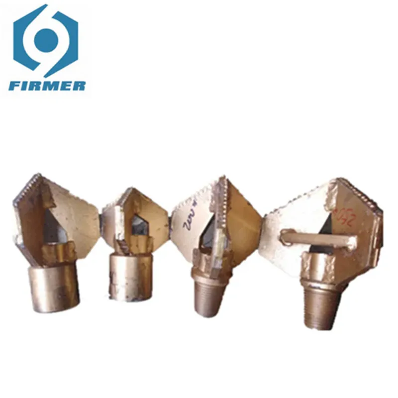 76 Twist DTH Drill Pipe Drill Bit Water Well Three Wings Drilling Bit For Hard Rock 3 Blade Rock Drill Bit