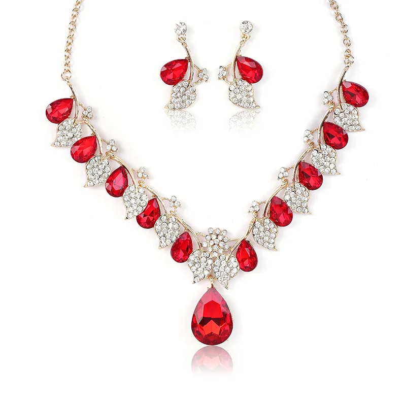 Vintage Necklace Ethnic Style Jewelry Set Jewelry Women\'s Necklace Set Water Drop Shape