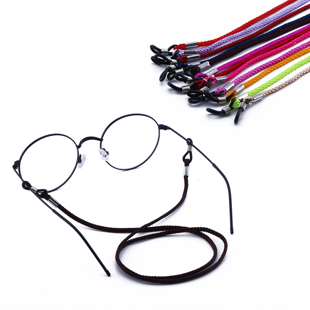 

12Pcs Anti-Slip Glasses Cords Thickened Eyeglasses Strings Wear-Resistant Eyewear Chains for Running Hiking Cycling Sports