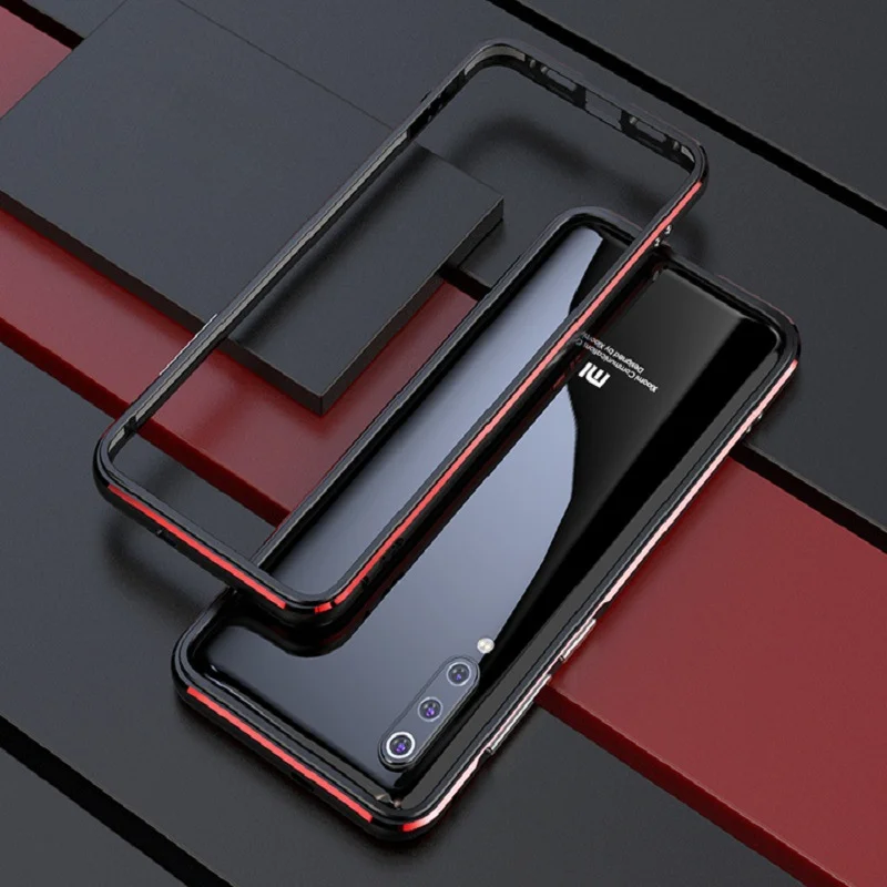 Dual Color Aurora Border Aluminum Metal Bumper For Xiaomi Mi10 M10 10 Lock Screw Cover Case Frame Protector