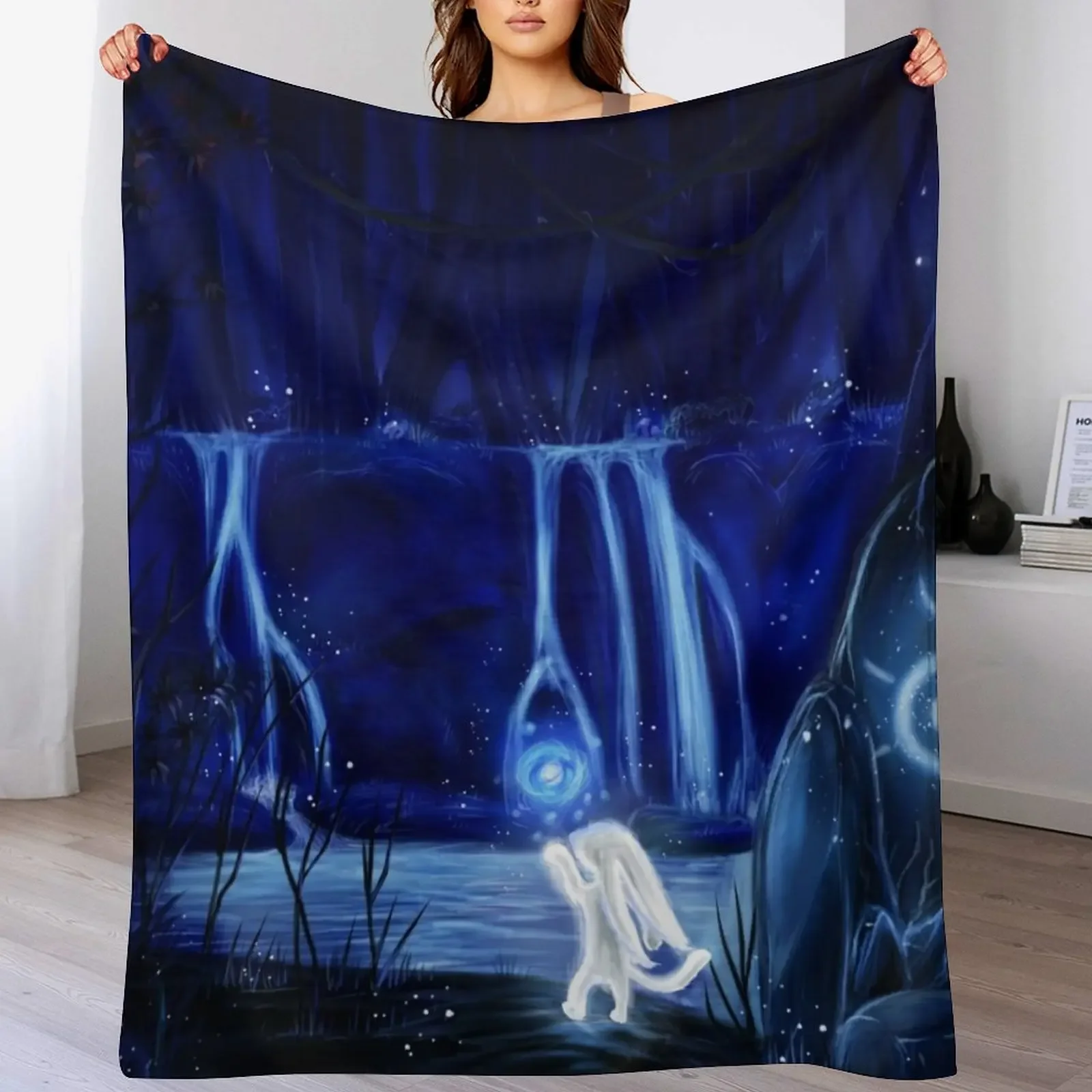 

Ori and the will of the wisps Throw Blanket For Baby Cute Plaid Bed Fashionable Blankets