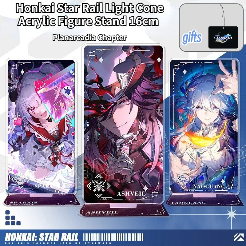 Honkai Star Rail Light Cone Acrylic Figure Stand New Sparxie Yao Guang Ashveil DIY Desk Decor Standing Sign Collection Ornament