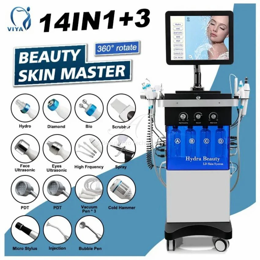 

Wholesale 14 In 1 Hydro Facial Aqua Peel Face Lift Diamond Dermobrasion Skin Care Oxygen Water Jet Spa Machine