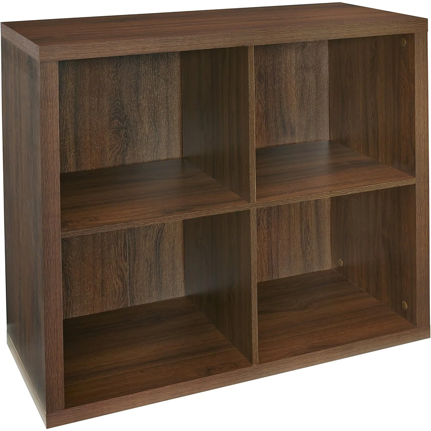 6108 Decorative 4-Cube Storage Organizer, Dark Chestnut