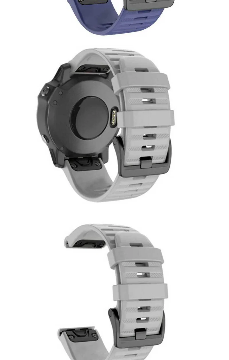 26 20 22mm silicone esporte pulseira para garmin fenix 6x 6 6s pro 7x 7 5x 5 5S 3 3hr relógio inteligente masculino pulseira de liberação rápida