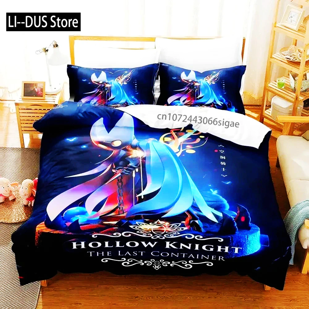 

Anime Game Hollow Knight Bedding Set Duvet Cover Bed Set Quilt Cover Pillowcase Comforter King Queen Size Boys Adult Bedding Set