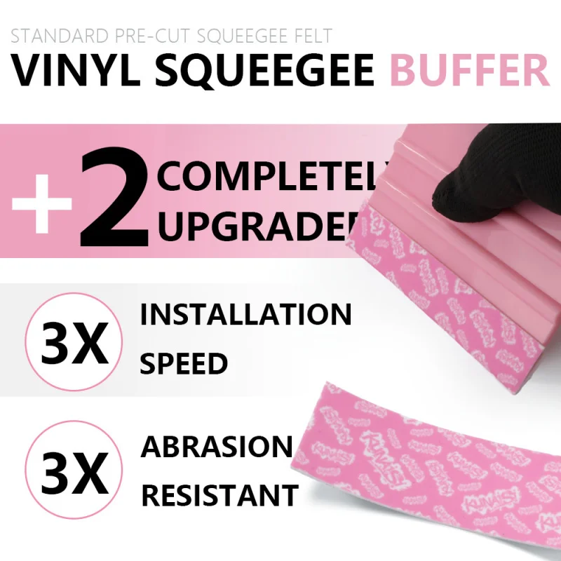 Coolness Car Color Change Film Scraper, Thickened Anti-Scratch Fleece Cloth, Graffiti Sticker, Special Fiber Film Tool