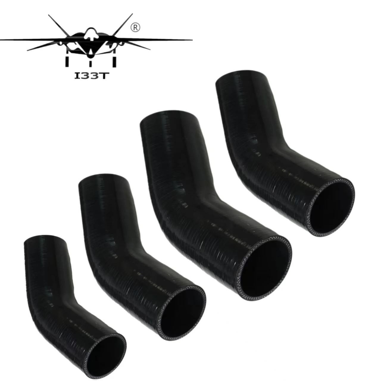 Silicone Hose 45 Degrees 38-63mm for Turbo Intercooler Pipe, Coolant, Oil, Water, Air Automotive Motorcycle Engine Parts