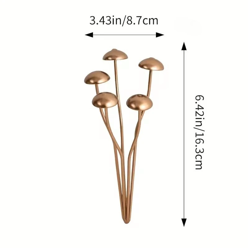 1/2/3 Pc:Mushroom Metal Decorative Garden Stakes Perfect for Outdoor Spring Decor and Adding to Your Metal Flowers Outdoor Decor