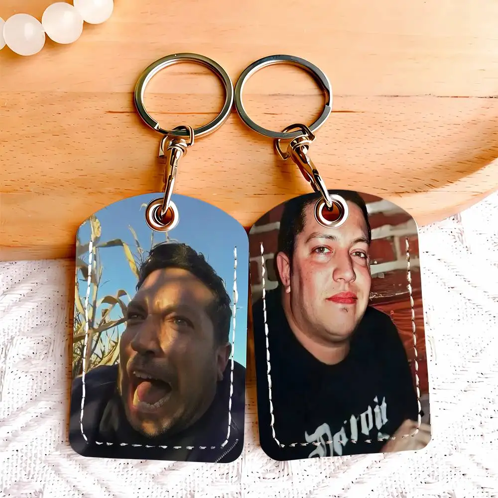Funny Sal Vulcano Meme Card Holder Keychain Key Ring Door Lock Access Protective Case For Security Gift