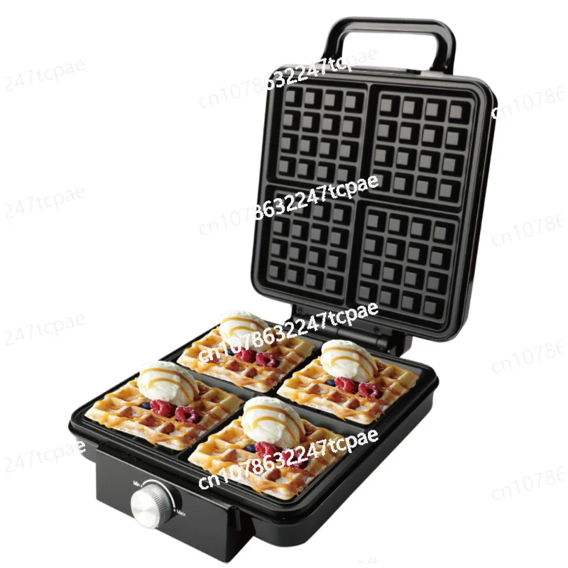 

Household Breakfast Machine Waffle Machine Automatic Mini Double Sided Heated Electric Cake Pan Light Food Machine