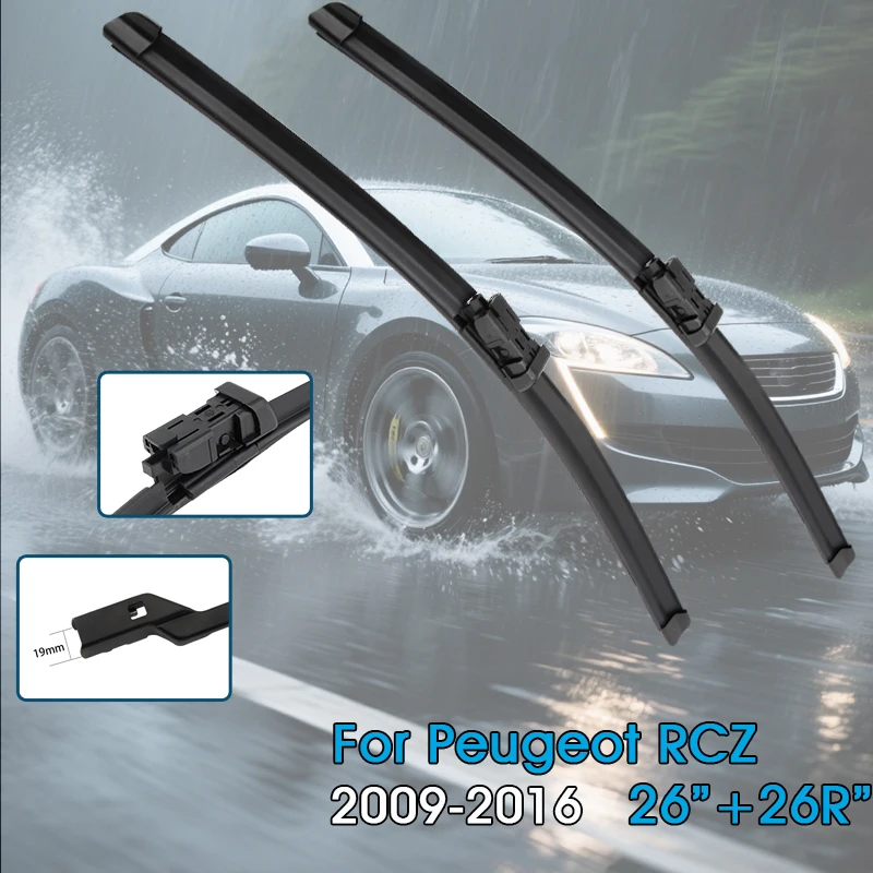 

Car Wiper Blades 26"+26R" For Peugeot RCZ 2009-2016 Windshield Windscreen Front Window Blades Car Accessories