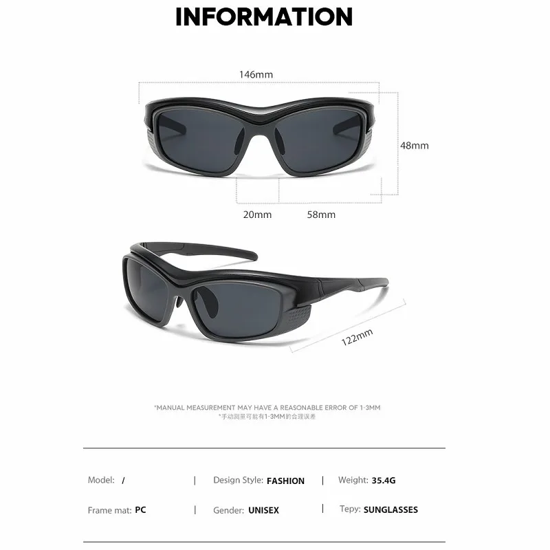 Steampunk Y2K Sunglasses Men Women 2024 Luxury Brand Trendy Hip Hop Punk Sun Glasses Male Streetwear Shades Gafas De Sol