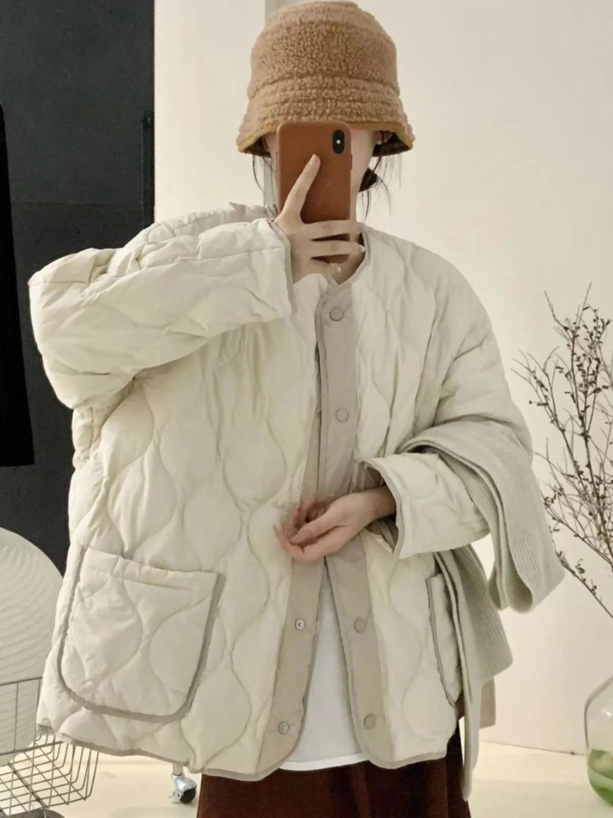 

Женское зимнее теплое пальто Thiened down Cotton Jaet в стиле ретро с пуговицами Long Sve round Ne, легкий стеганый жилет