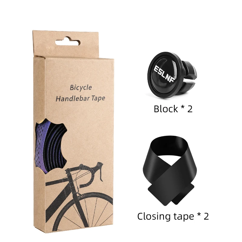 ESLNF Bicycle Handlebar Tape MTB Road Bike PU Leather Perforated Belt Breathable Cycling Handle Bar Wrap Straps Fixed Gear Belt