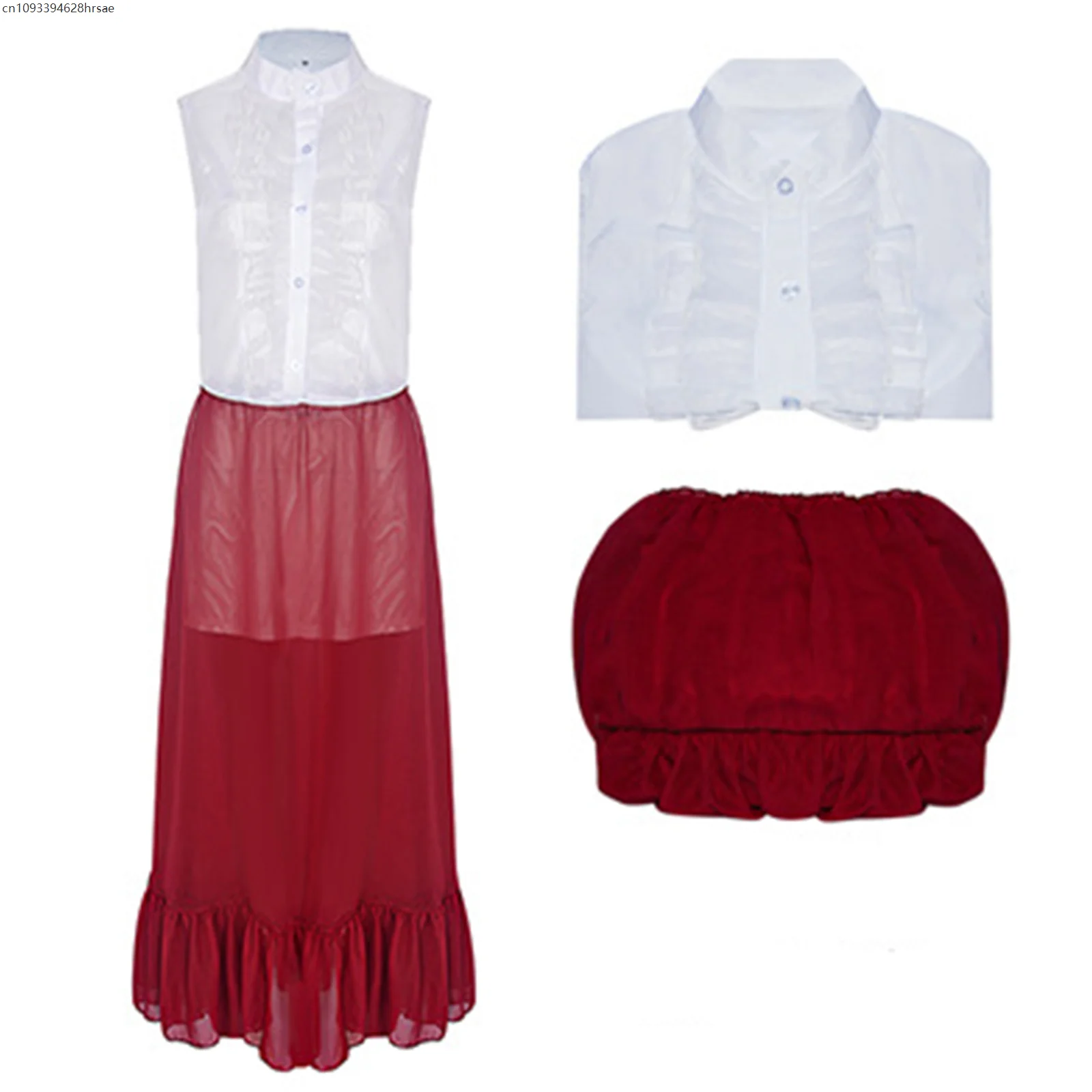 

Cosplay Costume Red Skirt Outfits Fancy Dress for Women Halloween Party Carnival Suit 2025