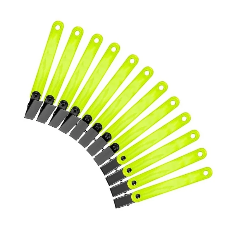 yunyun High Visibility Trail Markers for Tree Reflective Trail Marking Ribbon with Clip Hunting Reflector for Hunting Camping