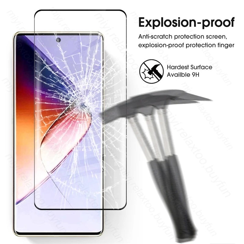 Note40pro 5G Glass 8 In 1 Camera Lens Screen Protector For Infinix Note 40 Pro 5G 4G Protective Glass On Not 40 Pro+ Note40Pro+