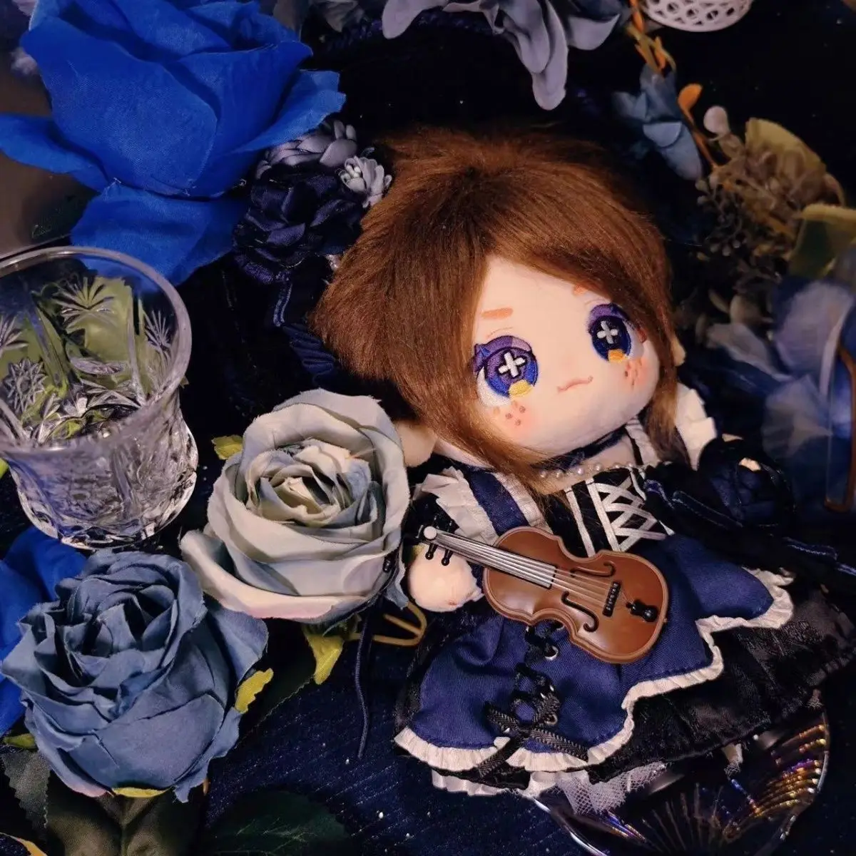 محشوة 20 سنتيمتر لعبة أنيمي الهوية الخامس غرفة الأوركيد بستاني إيما وودز الجسم أفخم دمية لعبة فستان ناعم القطن طفل هدية