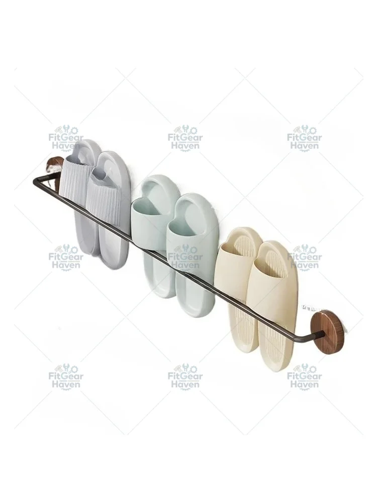 Wall-mounted Shoe Rack, Bathroom Drain Slipper Rack, Household Non-punching, Wall Shoe Storage Rack, Simple Shelf