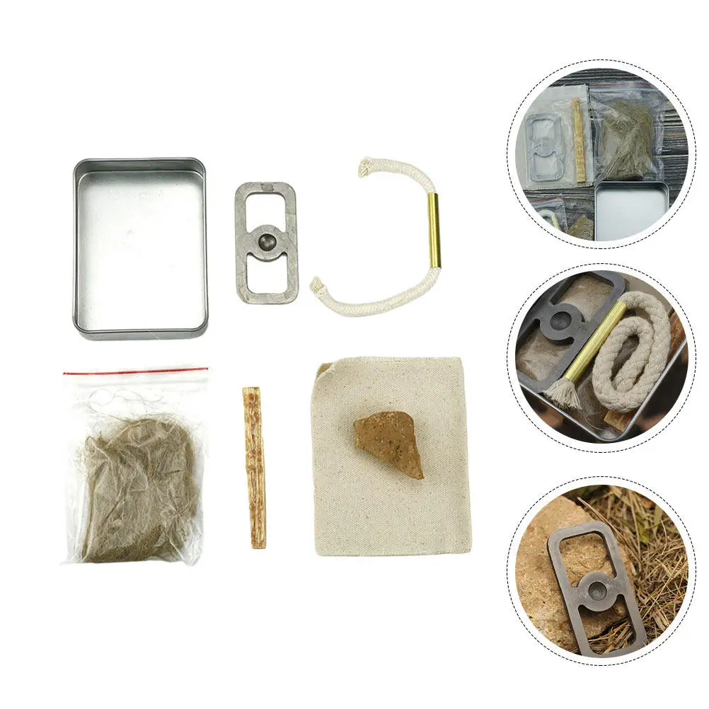 

1Set Fire Starter Cotton Rope Kit Outdoor Camping Fire Lighter Survival Quick Ignition Burner Supplies Survival Equipment