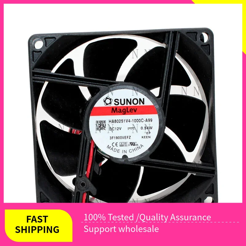 

GGT ДЛЯ SUNON HA80251V4-1000C-A99 8025 8 см 12 В 0,54 Вт малошумящий вентилятор источника питания 2-проводной