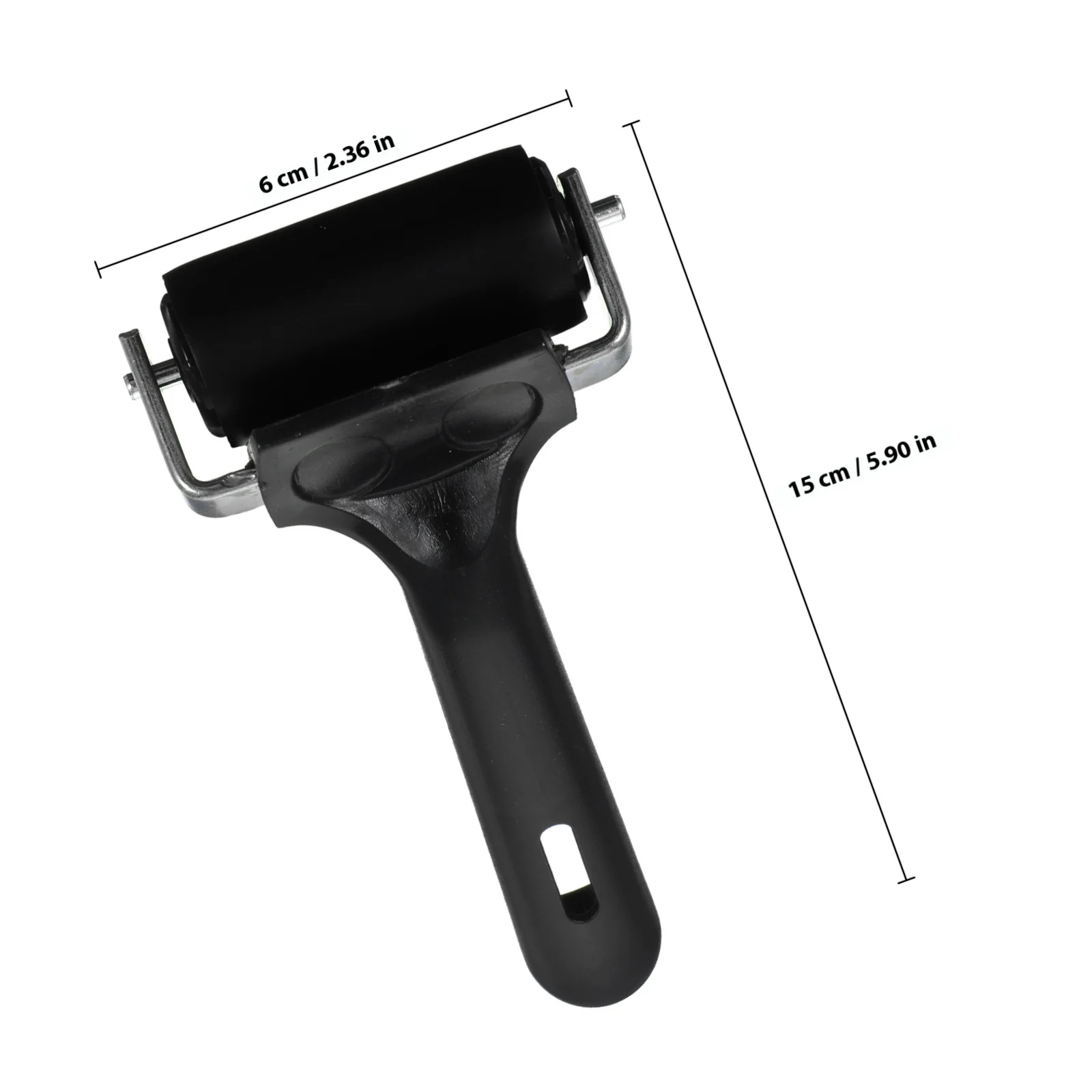 أسطوانة حبر الزيت معدنية مقاس 15 × 6 سم لطباعة الختم وتوزيع الحبر السلس وسهلة التنظيف ومقبض متين #3