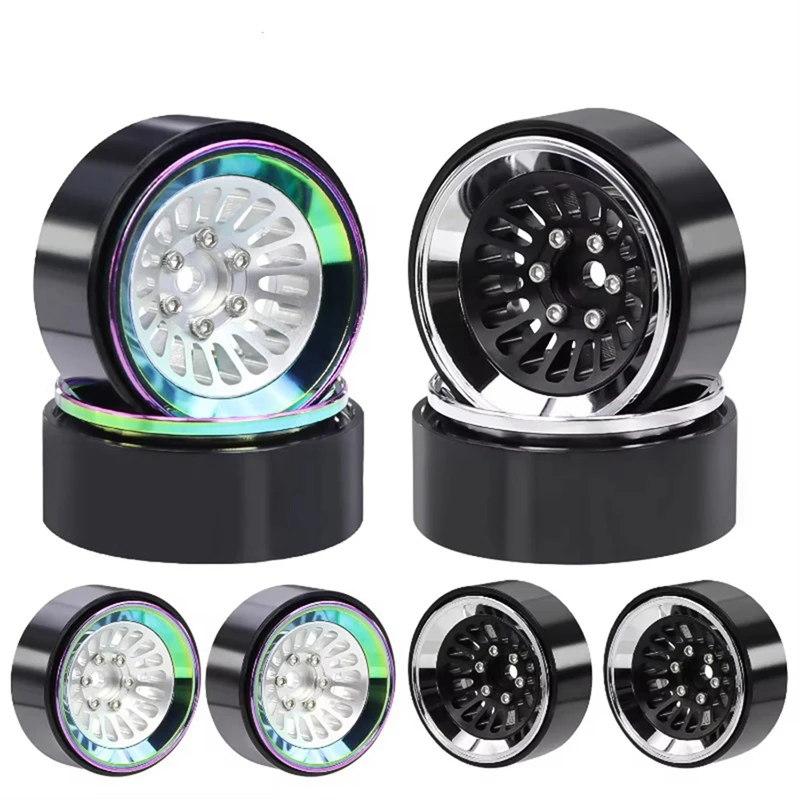 Умный алюминиевый 1,3-дюймовый обод колеса с бусинами для 1/18 Traxxas Trx4m 1/24 Scx24 Fms24 Rc гусеничный автомобильный ступица колеса